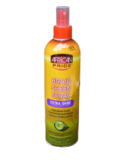 African Pride Olive Miracle Anti-Breakage Formula Braid Sheen Spray, Extra Shine